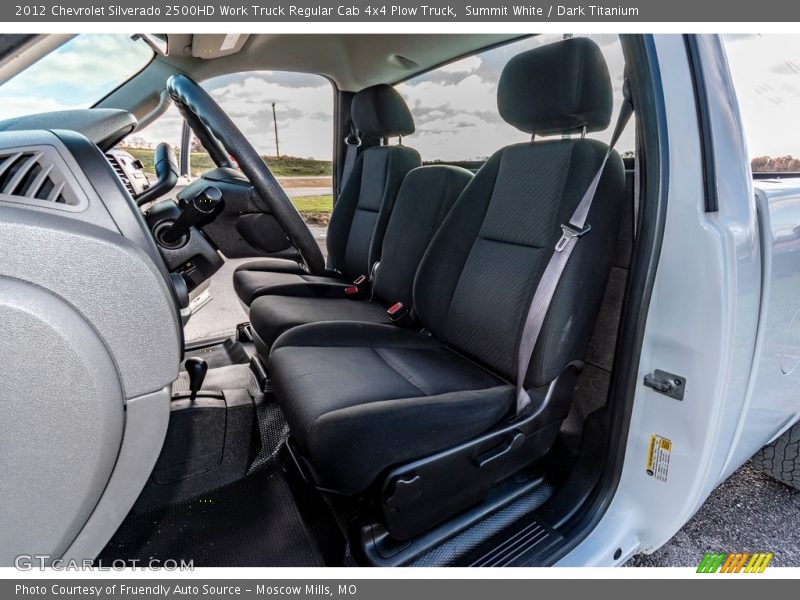 Summit White / Dark Titanium 2012 Chevrolet Silverado 2500HD Work Truck Regular Cab 4x4 Plow Truck