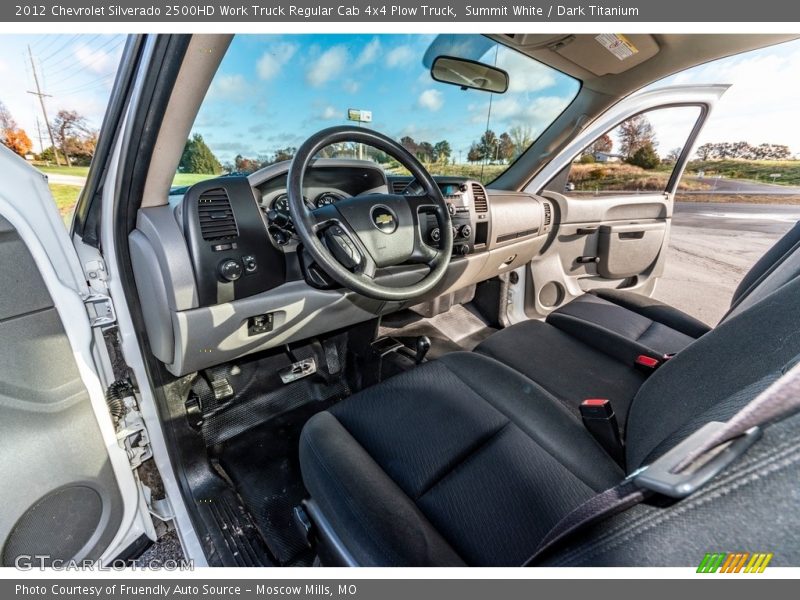 Summit White / Dark Titanium 2012 Chevrolet Silverado 2500HD Work Truck Regular Cab 4x4 Plow Truck