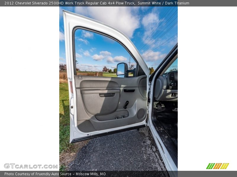 Summit White / Dark Titanium 2012 Chevrolet Silverado 2500HD Work Truck Regular Cab 4x4 Plow Truck