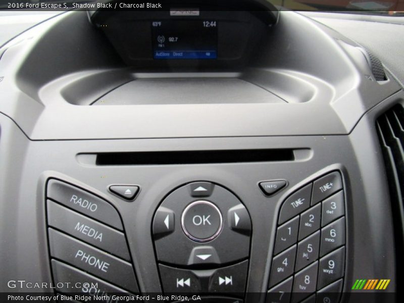 Shadow Black / Charcoal Black 2016 Ford Escape S
