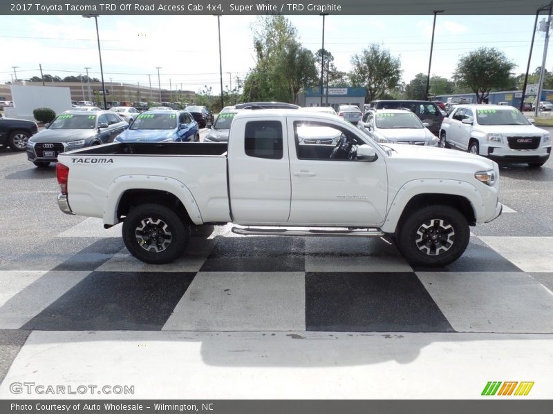 Super White / TRD Graphite 2017 Toyota Tacoma TRD Off Road Access Cab 4x4