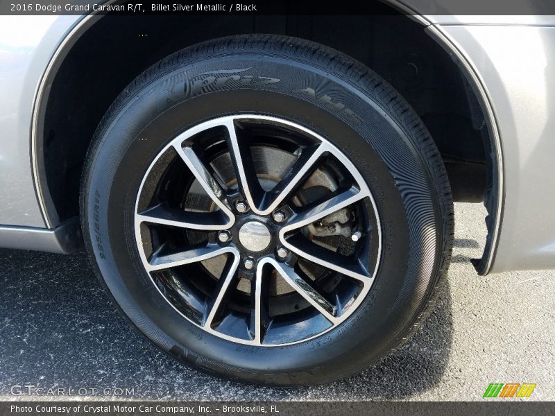 Billet Silver Metallic / Black 2016 Dodge Grand Caravan R/T
