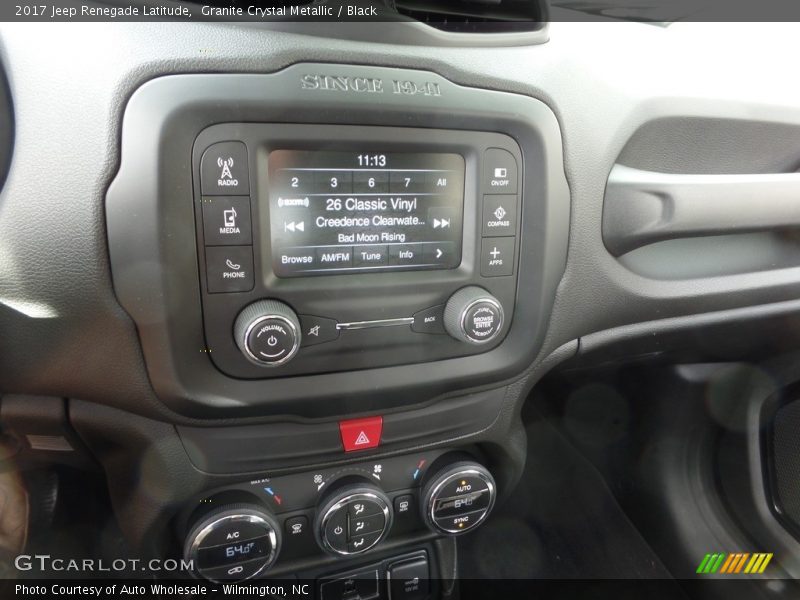 Granite Crystal Metallic / Black 2017 Jeep Renegade Latitude