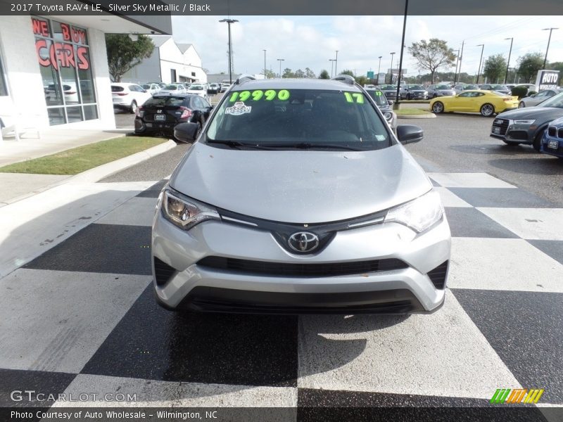 Silver Sky Metallic / Black 2017 Toyota RAV4 LE