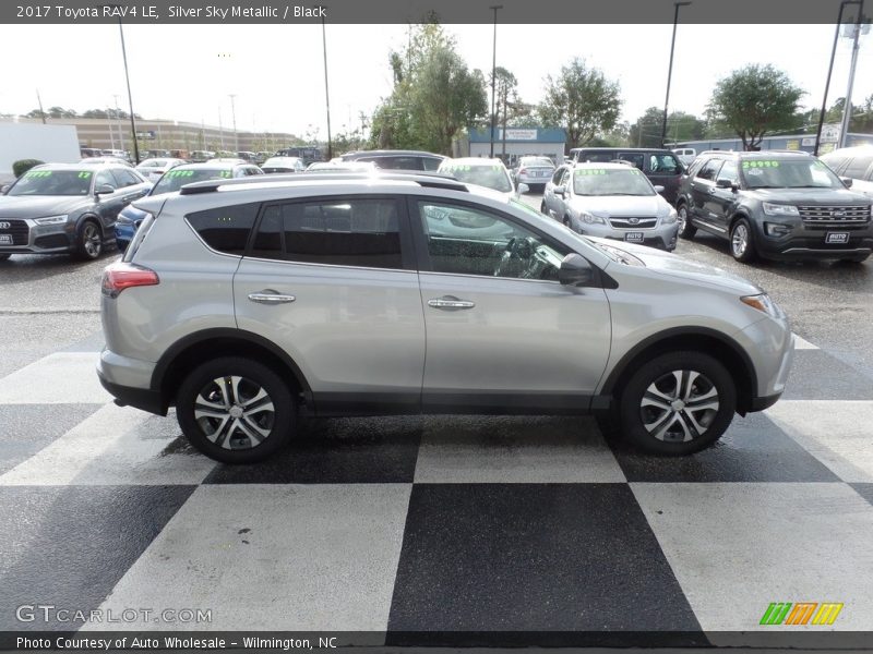 Silver Sky Metallic / Black 2017 Toyota RAV4 LE