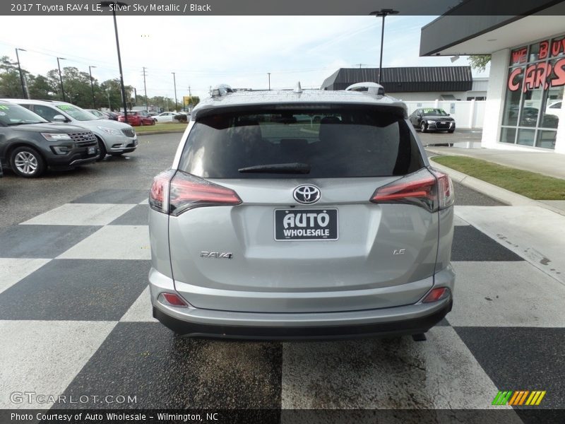Silver Sky Metallic / Black 2017 Toyota RAV4 LE