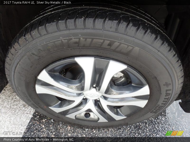 Silver Sky Metallic / Black 2017 Toyota RAV4 LE
