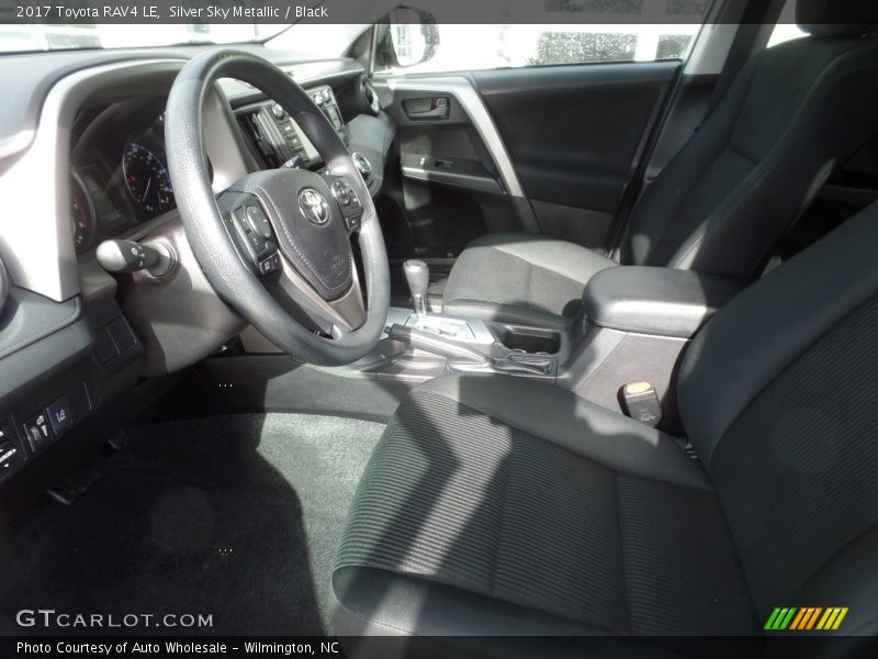 Silver Sky Metallic / Black 2017 Toyota RAV4 LE