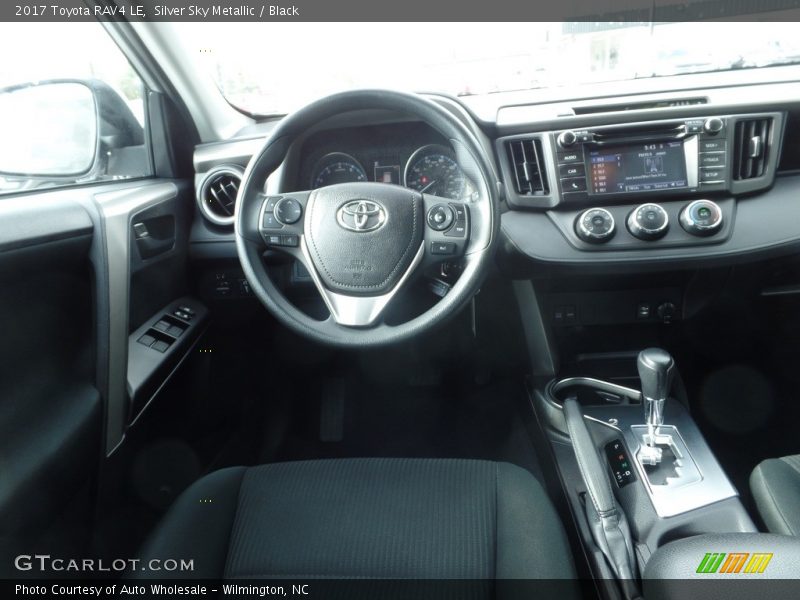 Silver Sky Metallic / Black 2017 Toyota RAV4 LE