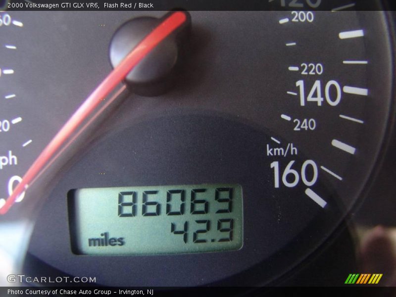 Flash Red / Black 2000 Volkswagen GTI GLX VR6