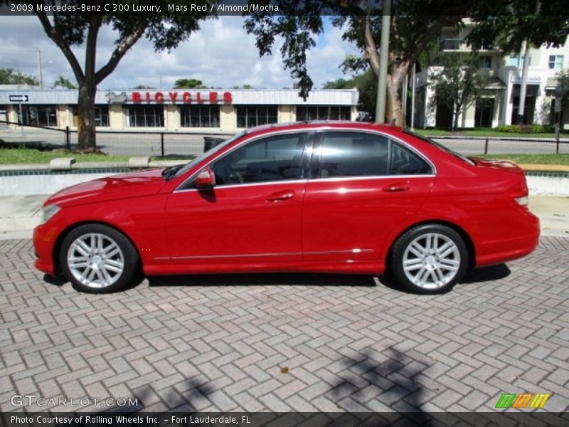 Mars Red / Almond/Mocha 2009 Mercedes-Benz C 300 Luxury