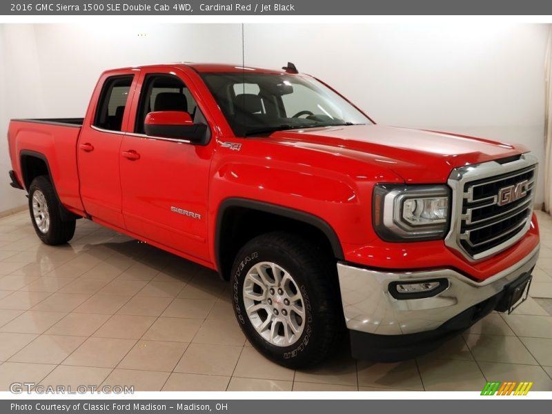 Cardinal Red / Jet Black 2016 GMC Sierra 1500 SLE Double Cab 4WD