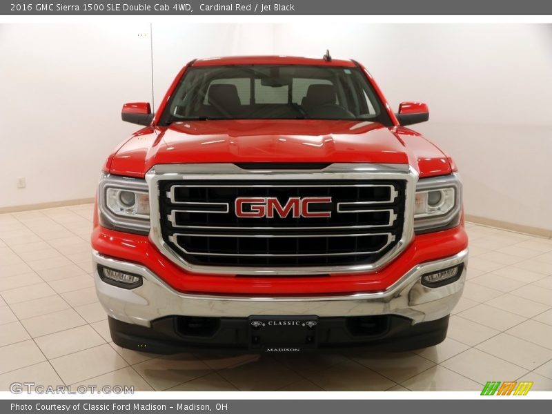 Cardinal Red / Jet Black 2016 GMC Sierra 1500 SLE Double Cab 4WD