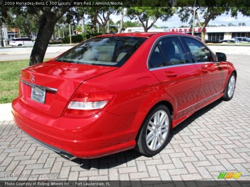 Mars Red / Almond/Mocha 2009 Mercedes-Benz C 300 Luxury