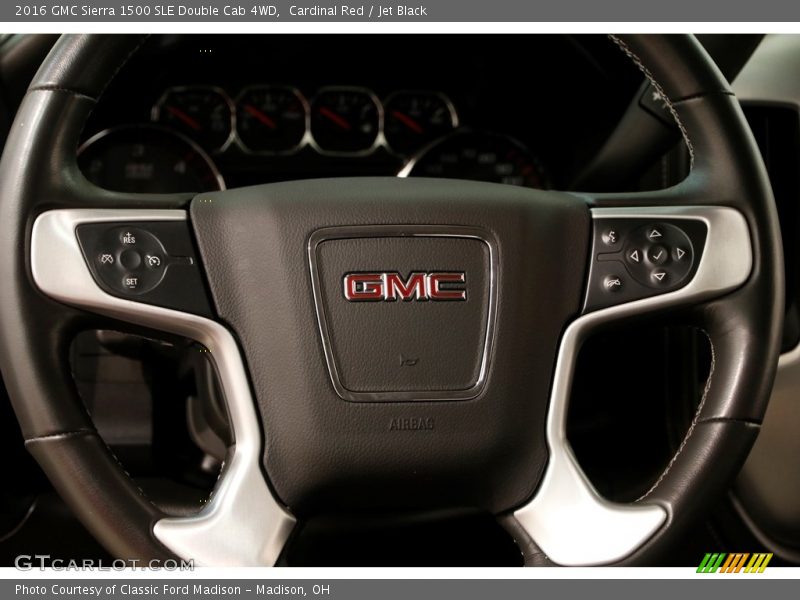 Cardinal Red / Jet Black 2016 GMC Sierra 1500 SLE Double Cab 4WD