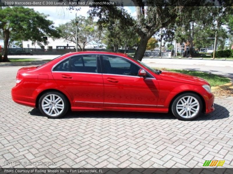 Mars Red / Almond/Mocha 2009 Mercedes-Benz C 300 Luxury