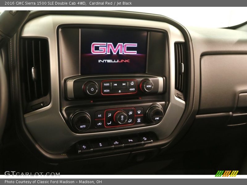 Cardinal Red / Jet Black 2016 GMC Sierra 1500 SLE Double Cab 4WD