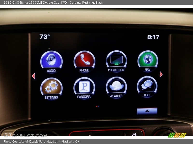 Cardinal Red / Jet Black 2016 GMC Sierra 1500 SLE Double Cab 4WD
