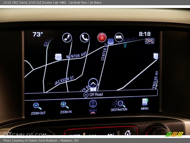 Cardinal Red / Jet Black 2016 GMC Sierra 1500 SLE Double Cab 4WD