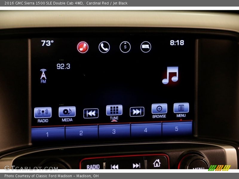 Cardinal Red / Jet Black 2016 GMC Sierra 1500 SLE Double Cab 4WD