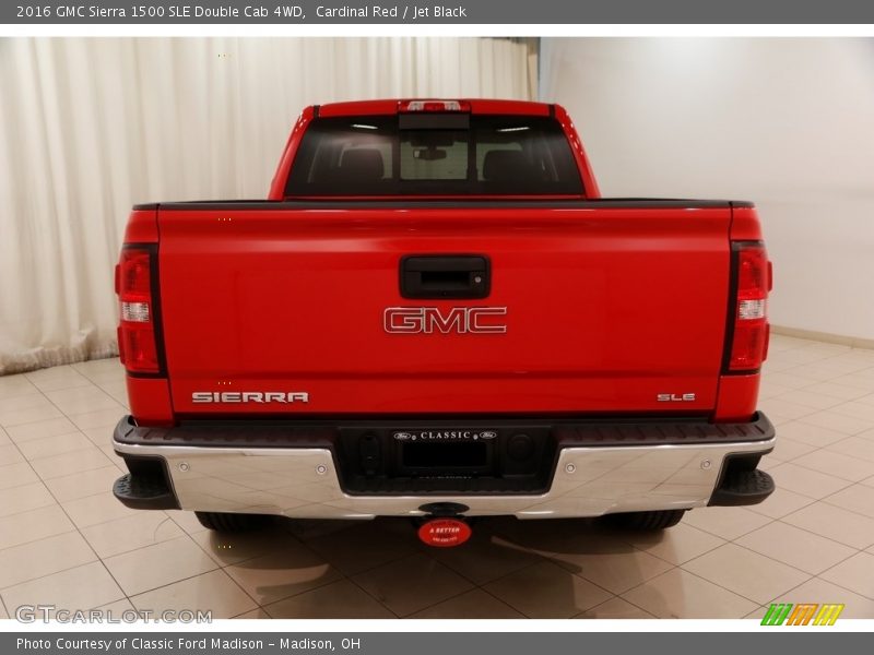 Cardinal Red / Jet Black 2016 GMC Sierra 1500 SLE Double Cab 4WD