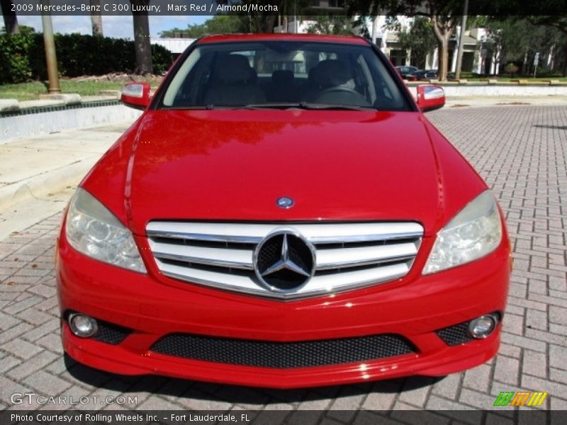 Mars Red / Almond/Mocha 2009 Mercedes-Benz C 300 Luxury