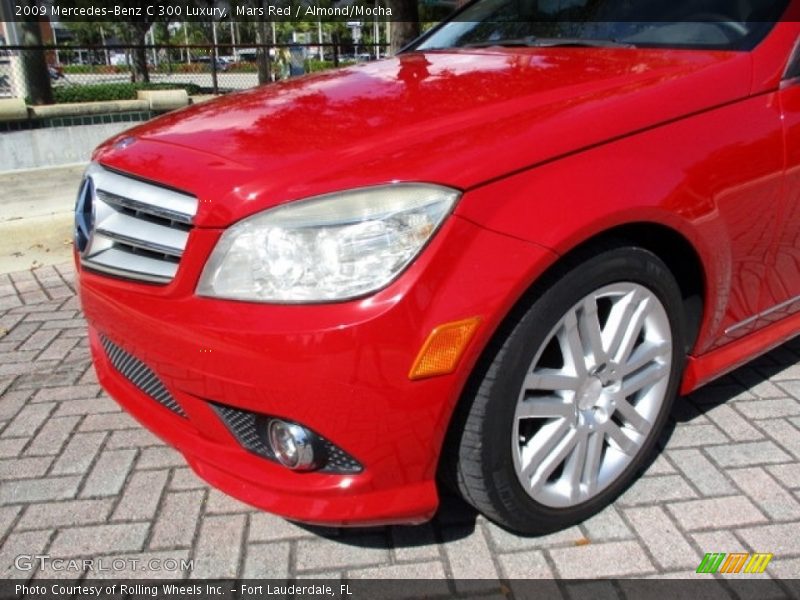 Mars Red / Almond/Mocha 2009 Mercedes-Benz C 300 Luxury