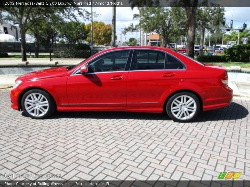 Mars Red / Almond/Mocha 2009 Mercedes-Benz C 300 Luxury