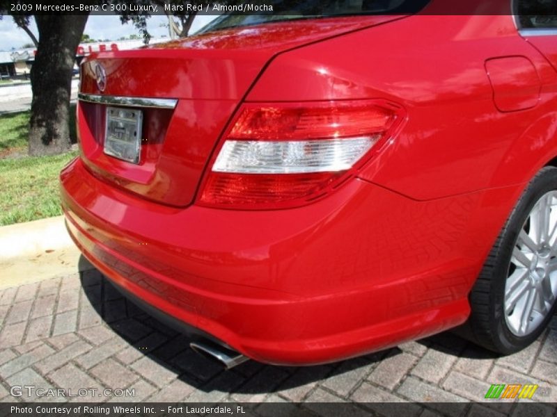 Mars Red / Almond/Mocha 2009 Mercedes-Benz C 300 Luxury