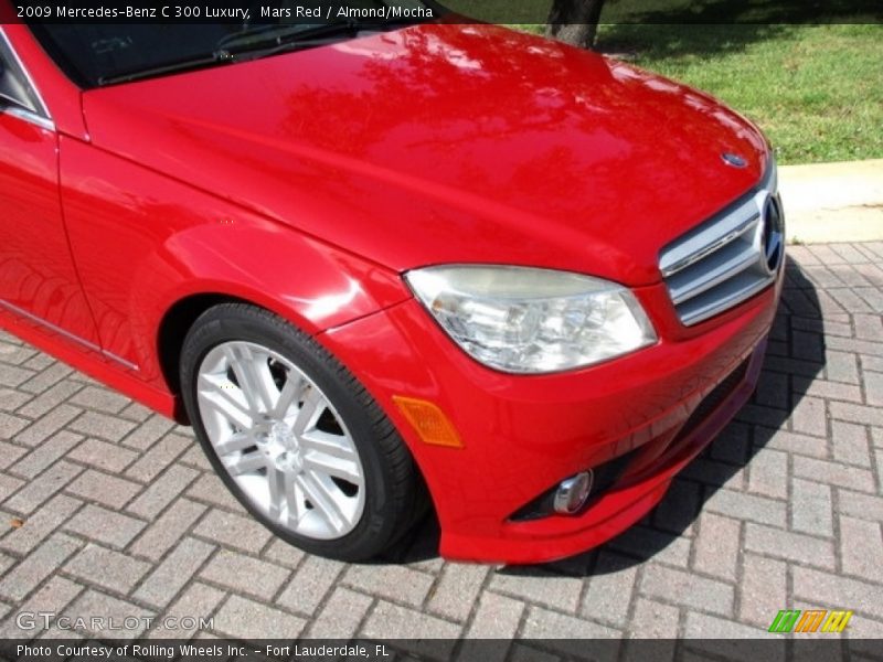 Mars Red / Almond/Mocha 2009 Mercedes-Benz C 300 Luxury