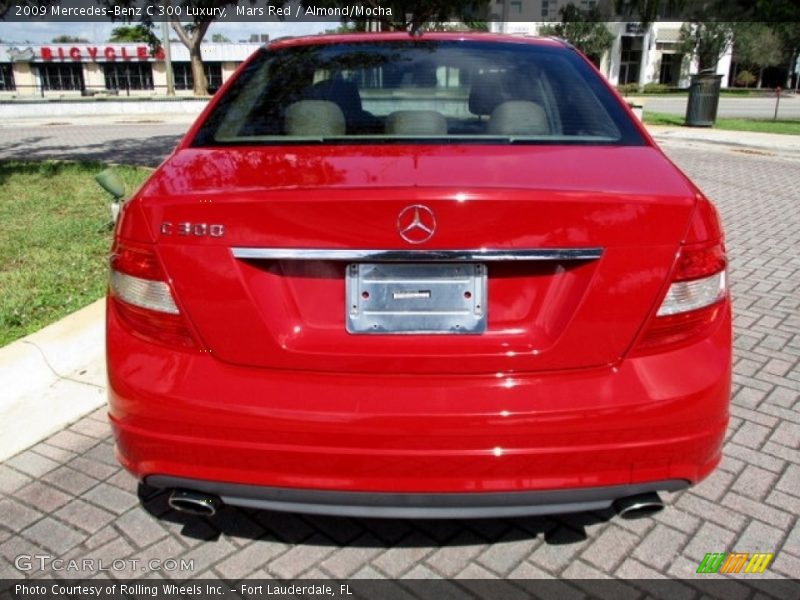 Mars Red / Almond/Mocha 2009 Mercedes-Benz C 300 Luxury