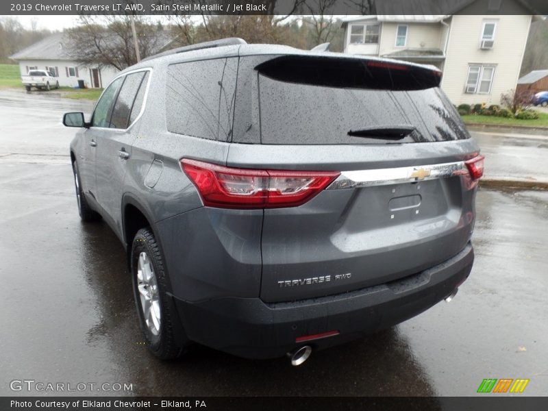 Satin Steel Metallic / Jet Black 2019 Chevrolet Traverse LT AWD