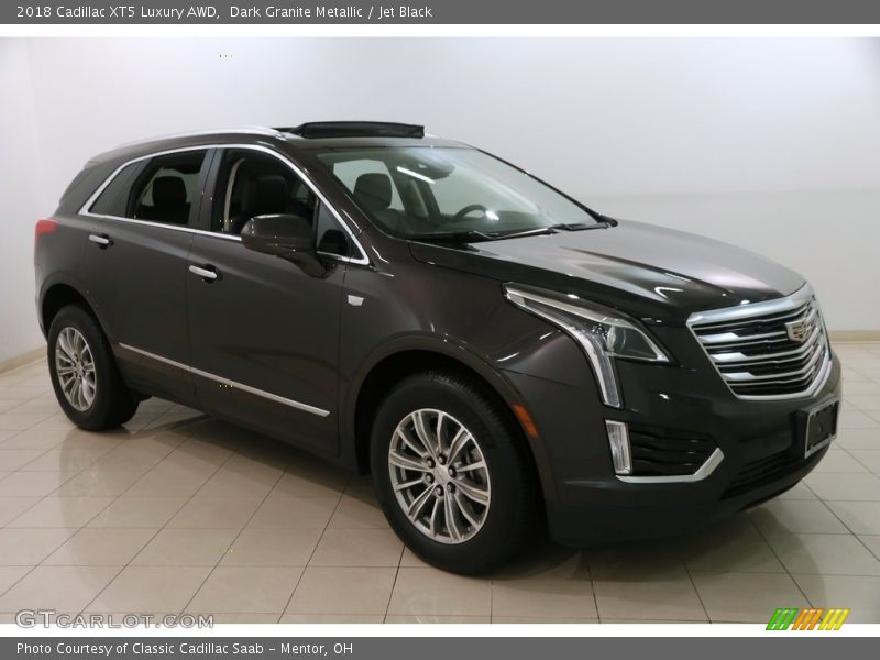 Dark Granite Metallic / Jet Black 2018 Cadillac XT5 Luxury AWD