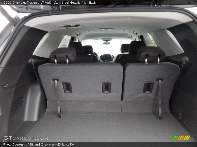 Satin Steel Metallic / Jet Black 2019 Chevrolet Traverse LT AWD