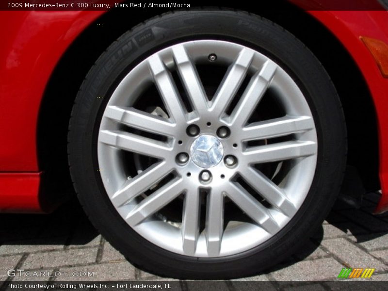 Mars Red / Almond/Mocha 2009 Mercedes-Benz C 300 Luxury