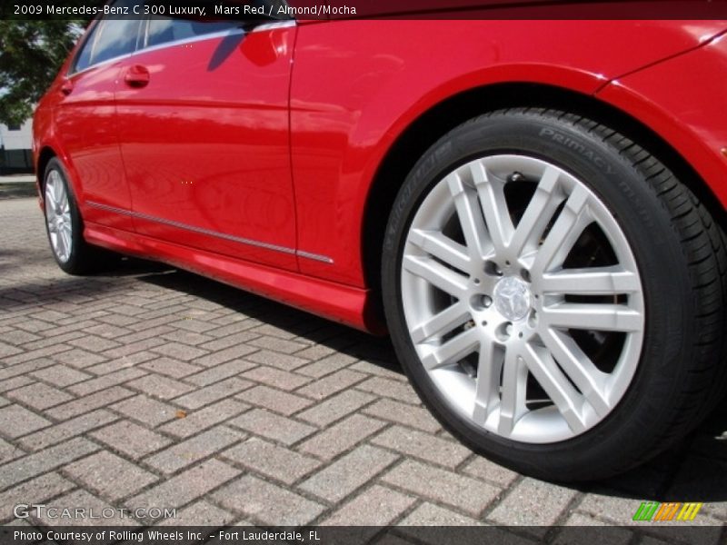 Mars Red / Almond/Mocha 2009 Mercedes-Benz C 300 Luxury