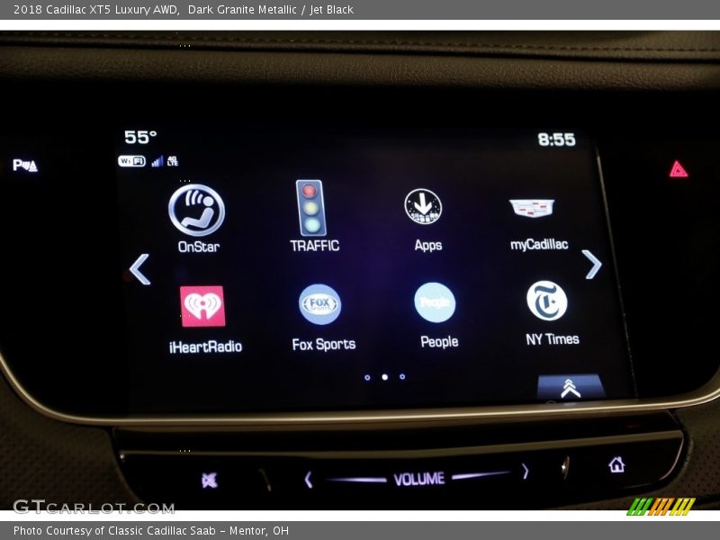 Dark Granite Metallic / Jet Black 2018 Cadillac XT5 Luxury AWD