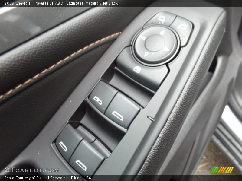 Satin Steel Metallic / Jet Black 2019 Chevrolet Traverse LT AWD