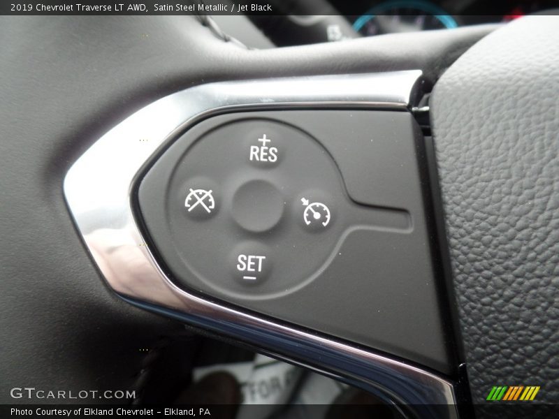 Satin Steel Metallic / Jet Black 2019 Chevrolet Traverse LT AWD