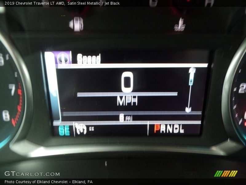 Satin Steel Metallic / Jet Black 2019 Chevrolet Traverse LT AWD