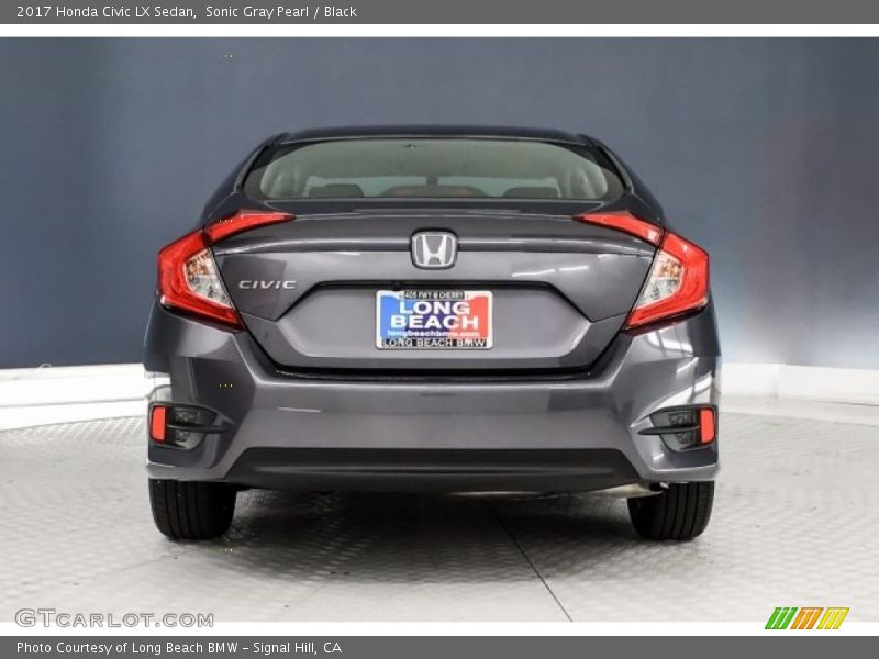 Sonic Gray Pearl / Black 2017 Honda Civic LX Sedan