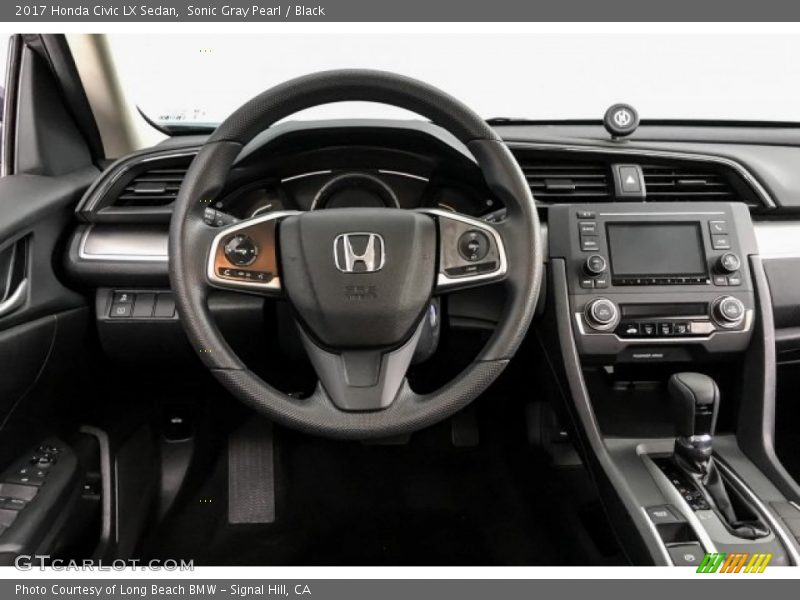 Sonic Gray Pearl / Black 2017 Honda Civic LX Sedan