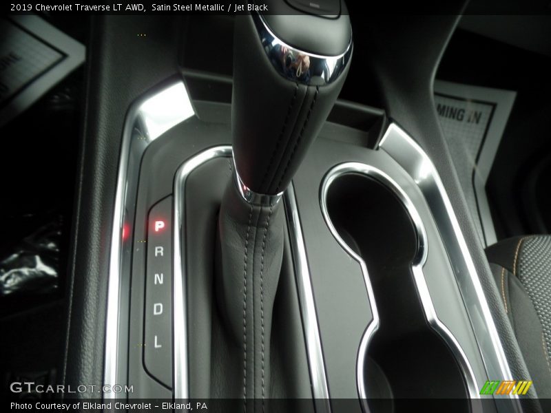 Satin Steel Metallic / Jet Black 2019 Chevrolet Traverse LT AWD