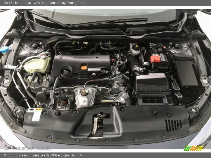 Sonic Gray Pearl / Black 2017 Honda Civic LX Sedan