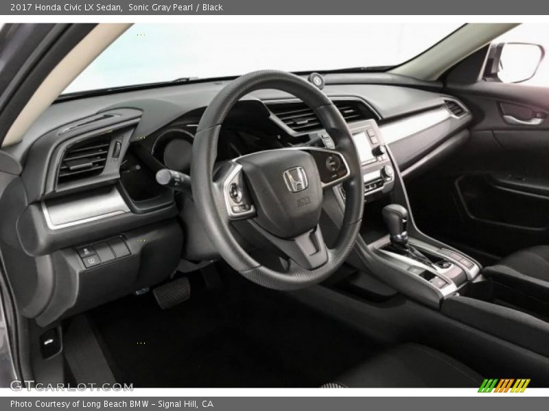 Sonic Gray Pearl / Black 2017 Honda Civic LX Sedan