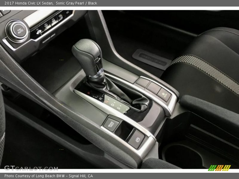 Sonic Gray Pearl / Black 2017 Honda Civic LX Sedan