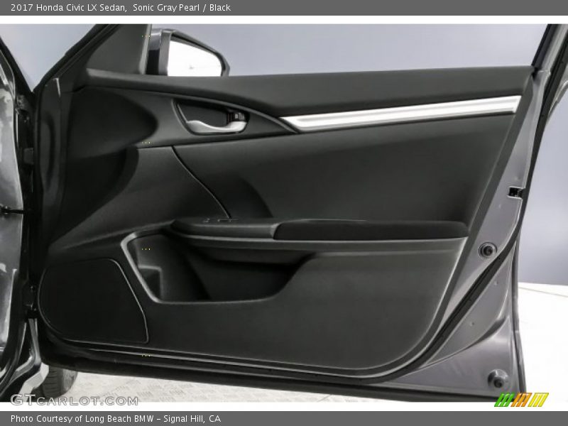 Sonic Gray Pearl / Black 2017 Honda Civic LX Sedan