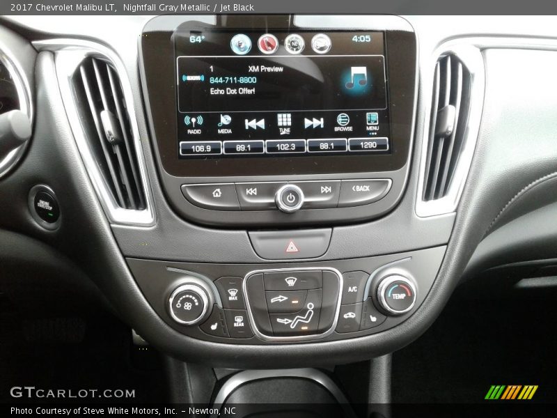 Nightfall Gray Metallic / Jet Black 2017 Chevrolet Malibu LT
