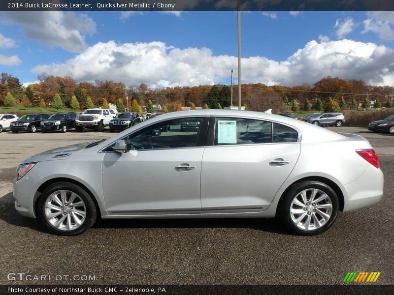 Quicksilver Metallic / Ebony 2014 Buick LaCrosse Leather
