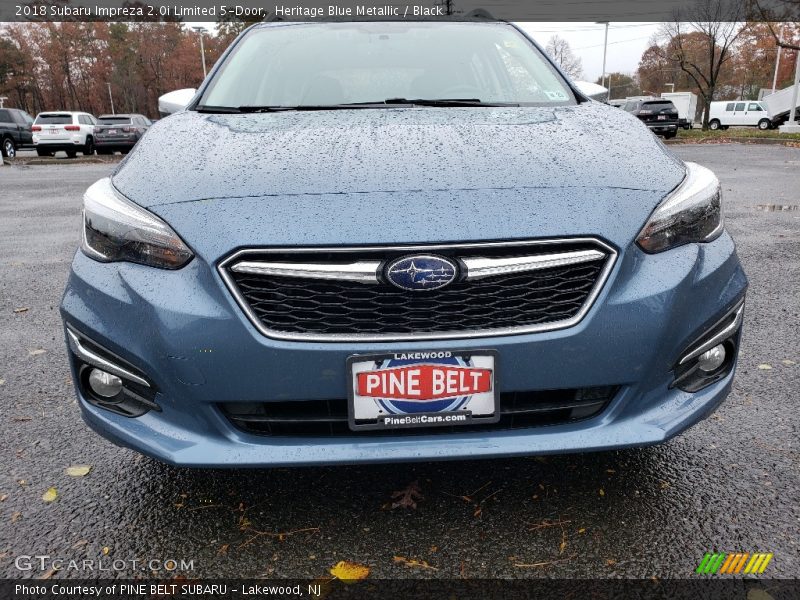 Heritage Blue Metallic / Black 2018 Subaru Impreza 2.0i Limited 5-Door